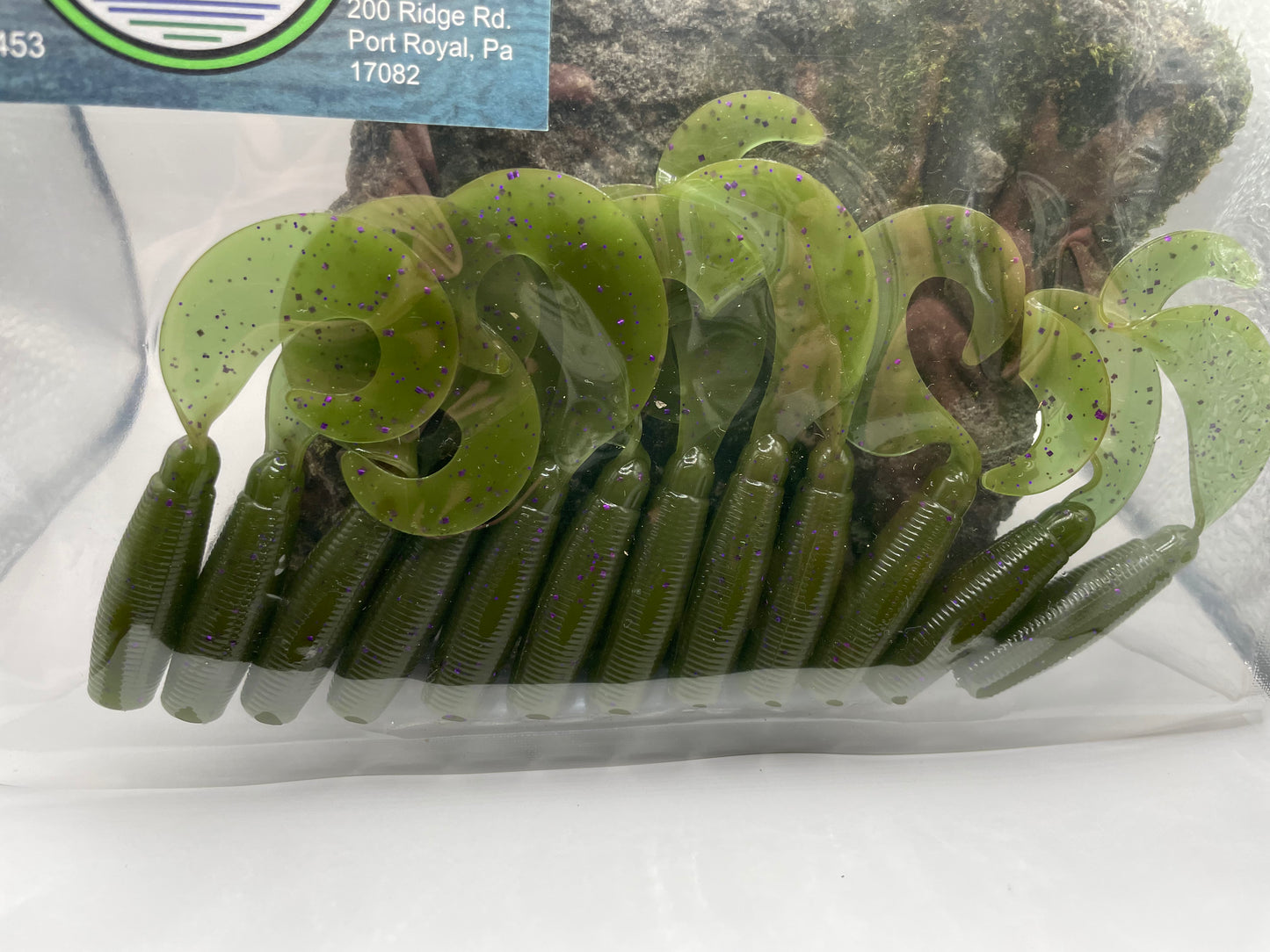 3-4" twister tail old school grub