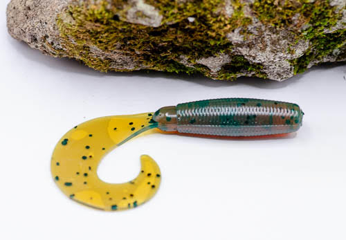 3-4" twister tail old school grub