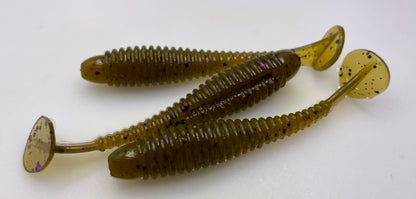 3.2" ringed swimbait paddletail