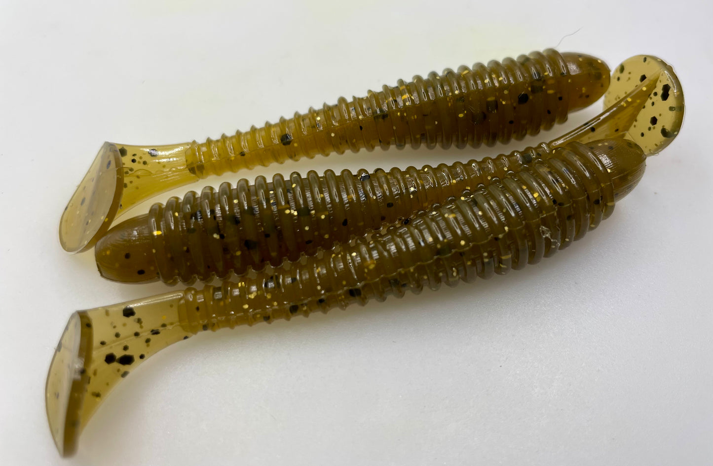3.2" ringed swimbait paddletail
