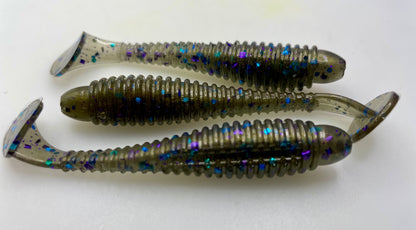 3.2" ringed swimbait paddletail