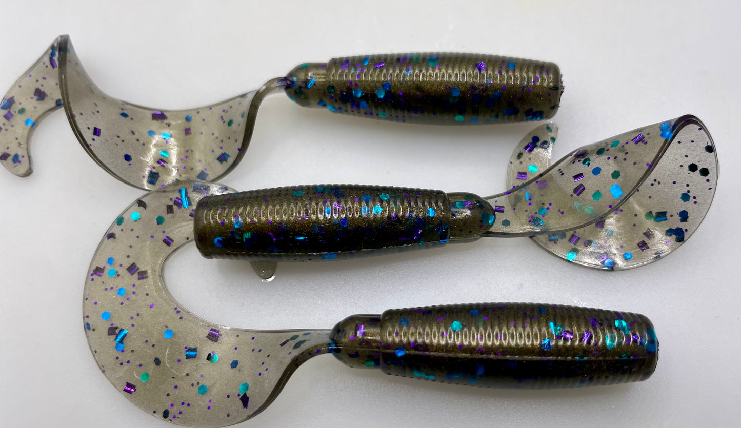 3-4" twister Old School Grub