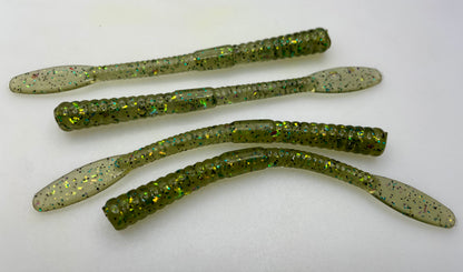 4” smallie worm/motor city worm