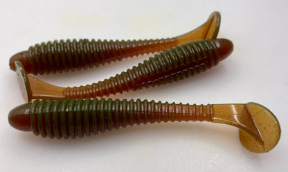 3.2" ringed swimbait paddletail