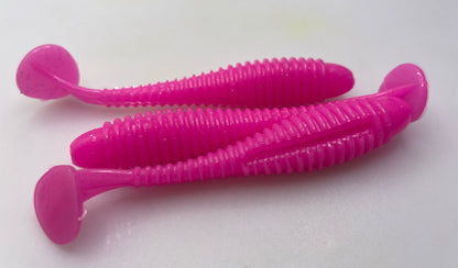 3.2" ringed swimbait paddletail