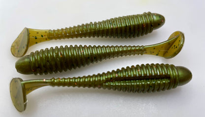 3.2" ringed swimbait paddletail