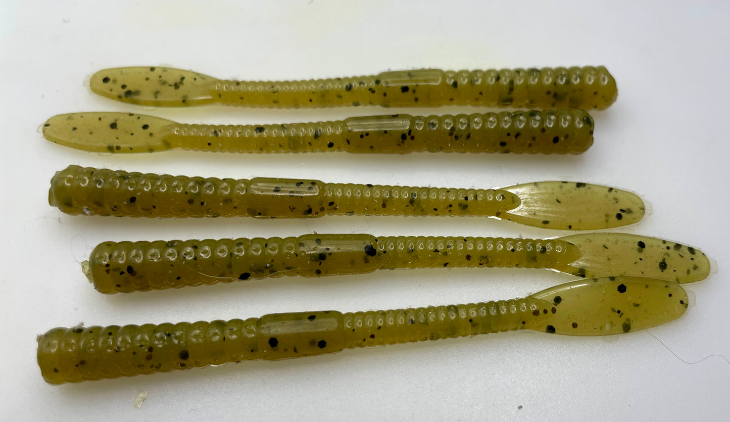 4” smallie worm/motor city worm