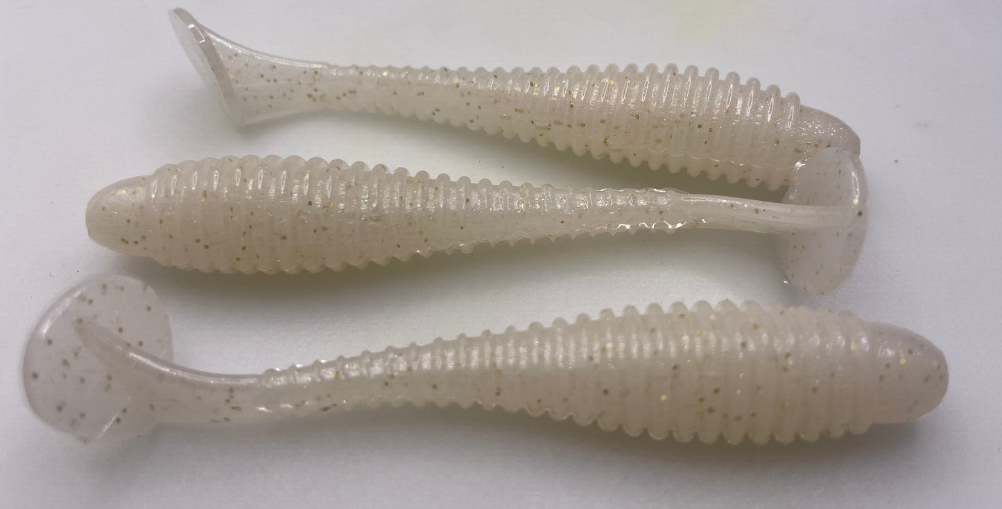 3.2" ringed swimbait paddletail